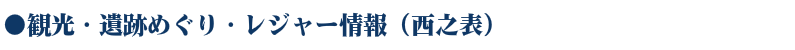 WEB種子島　観光・遺跡めぐり・レジャー情報（西之表）